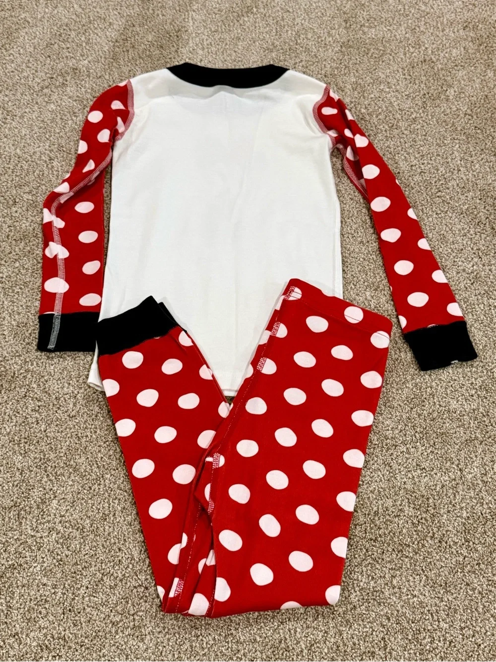 Hanna Andersson Red & White Minnie Mouse Polka Dot Pajama Set